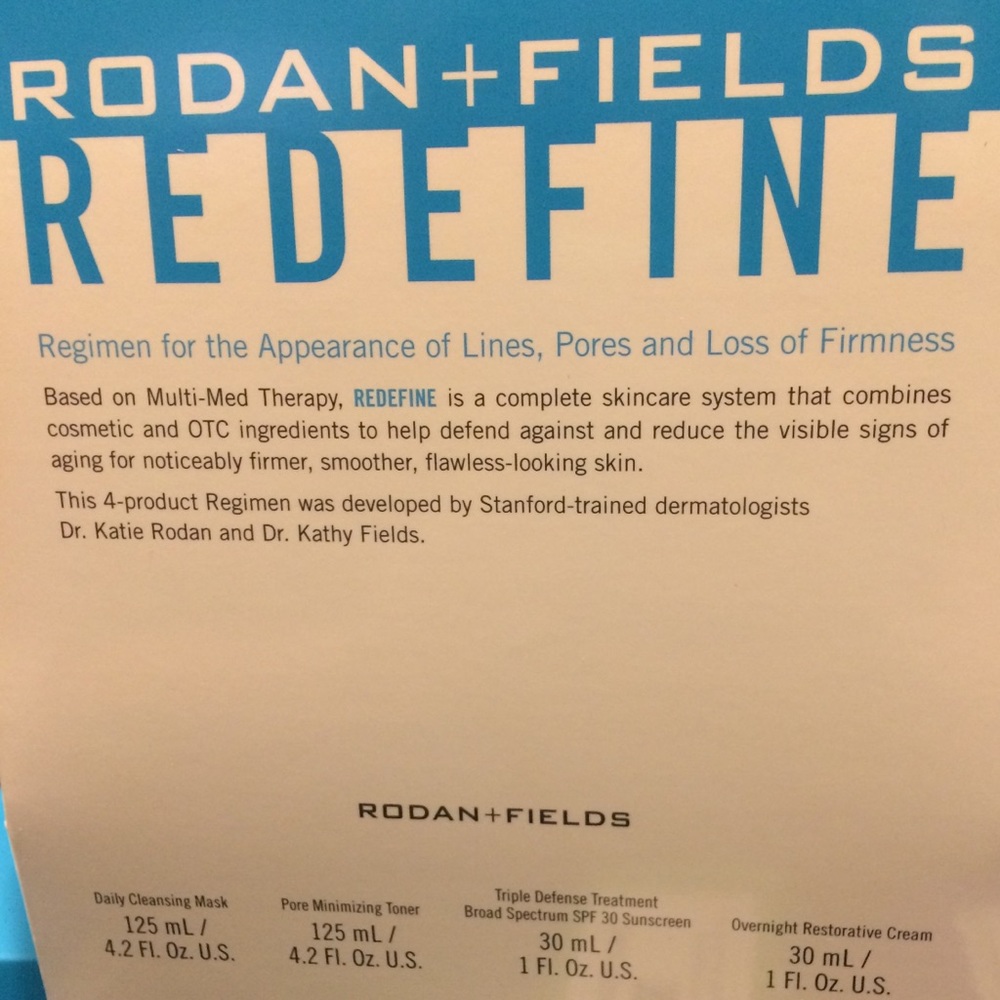 Rodan And Fields redefine regimen